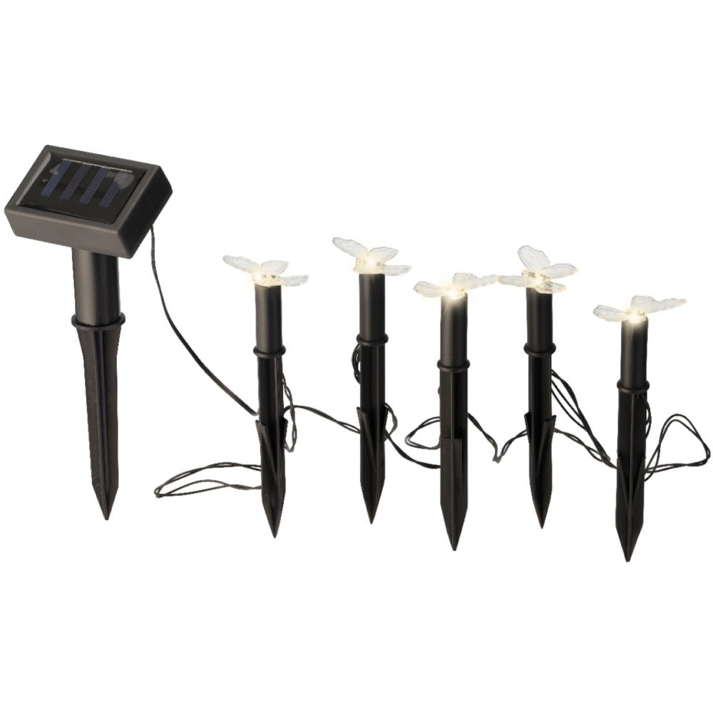 Lumineo LED Solar Insect or Flower Stake Lights - Set of 5