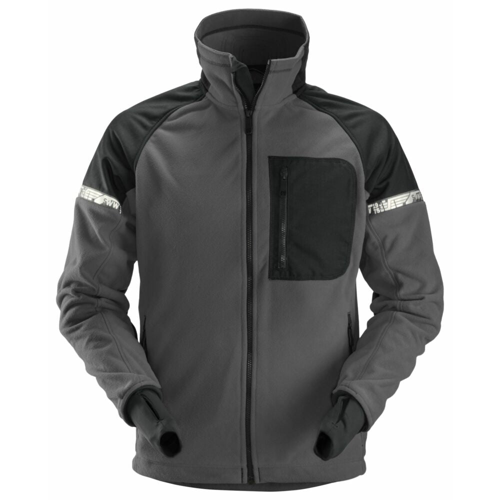 Snickers - AllroundWork, Windproof Fleece Jacket - Steel grey\\Black