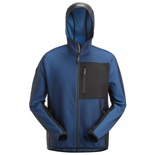 Snickers - FlexiWork, Full Zip Midlayer Hoodie - True Blue\\Black