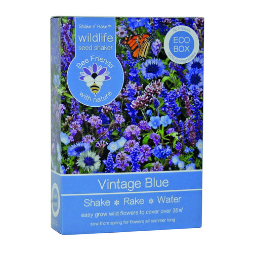 Shake n Rake™ Wildlife Seed Shaker 200g - Vintage Blue