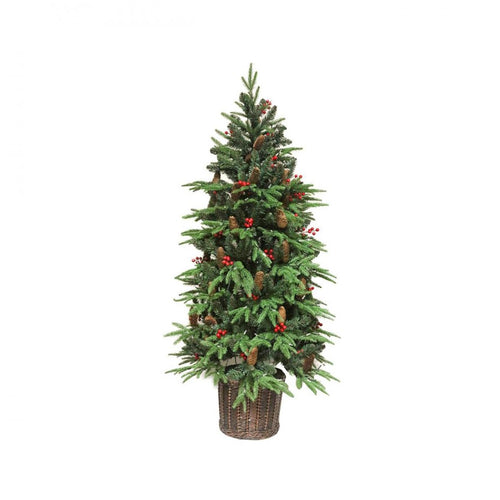 Jingles - Pre-Lit Knightsbridge Potted Spruce Tree  - 150cm