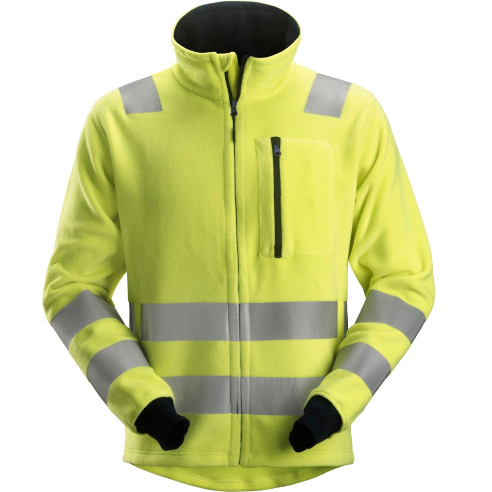 Snickers - ProtecWork, Fleece jacket, High-Vis Class 3 - High vis yellow