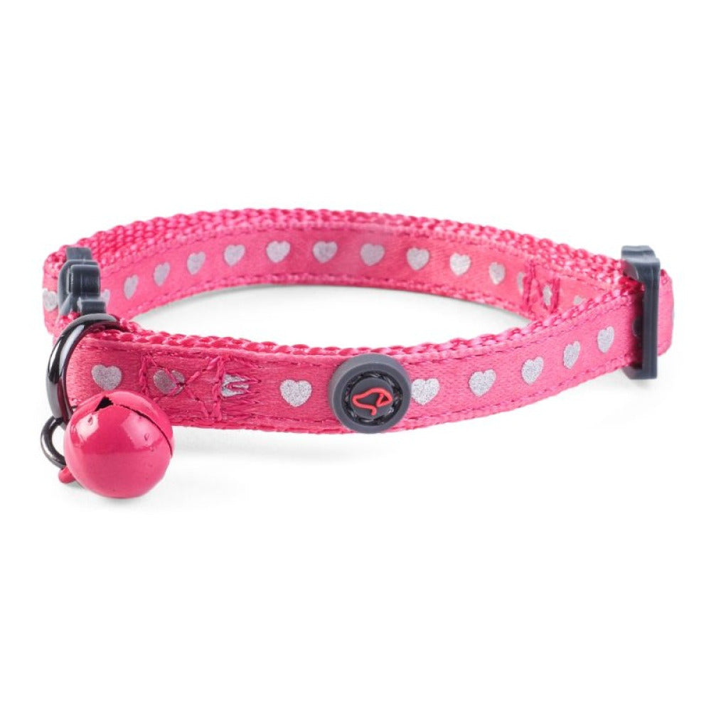 Zoon - WonderLust Cat Collar - Pink Shiny Heart