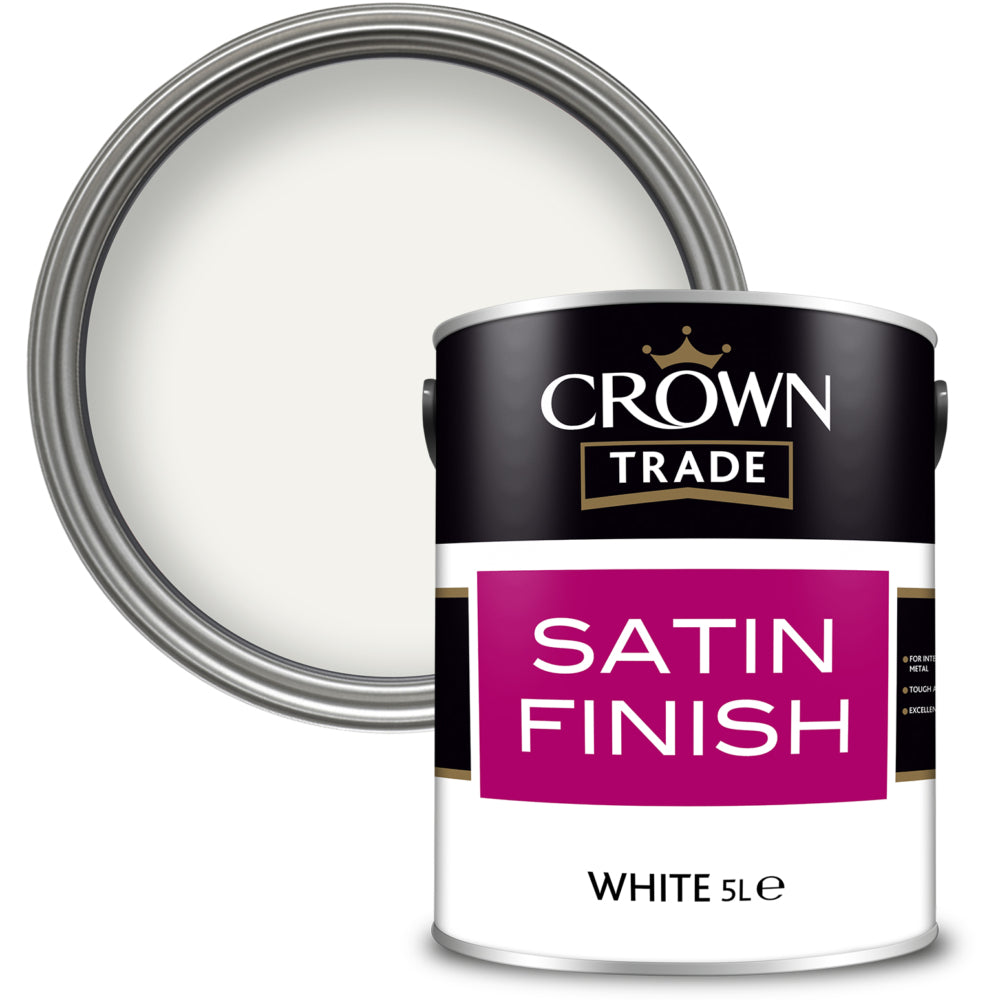 Crown Trade Satin White 5L