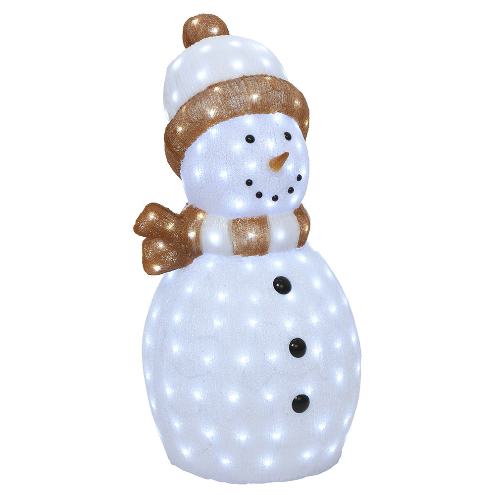 LED Acrylic Snowman - 89cm