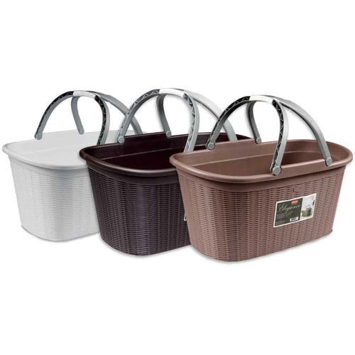Dosco - Elegance Laundry Basket With Handles 38 x 58 x 29cm Mixed Colours
