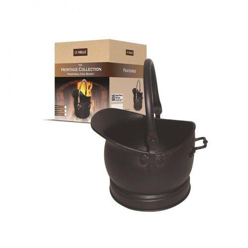 De Vielle - Heritage Traditional Coal Bucket Medium Black