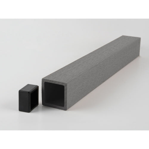 Portland Spindle Incl. Spigots Soft Grey for Composite Decking 50mm x 50mm x 900mm