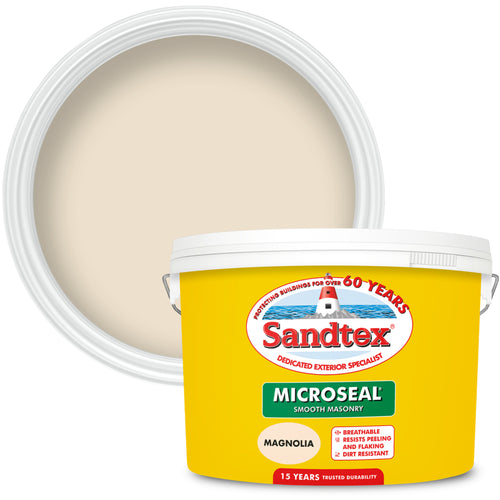 Sandtex Microseal Smooth Masonry Magnolia 10L