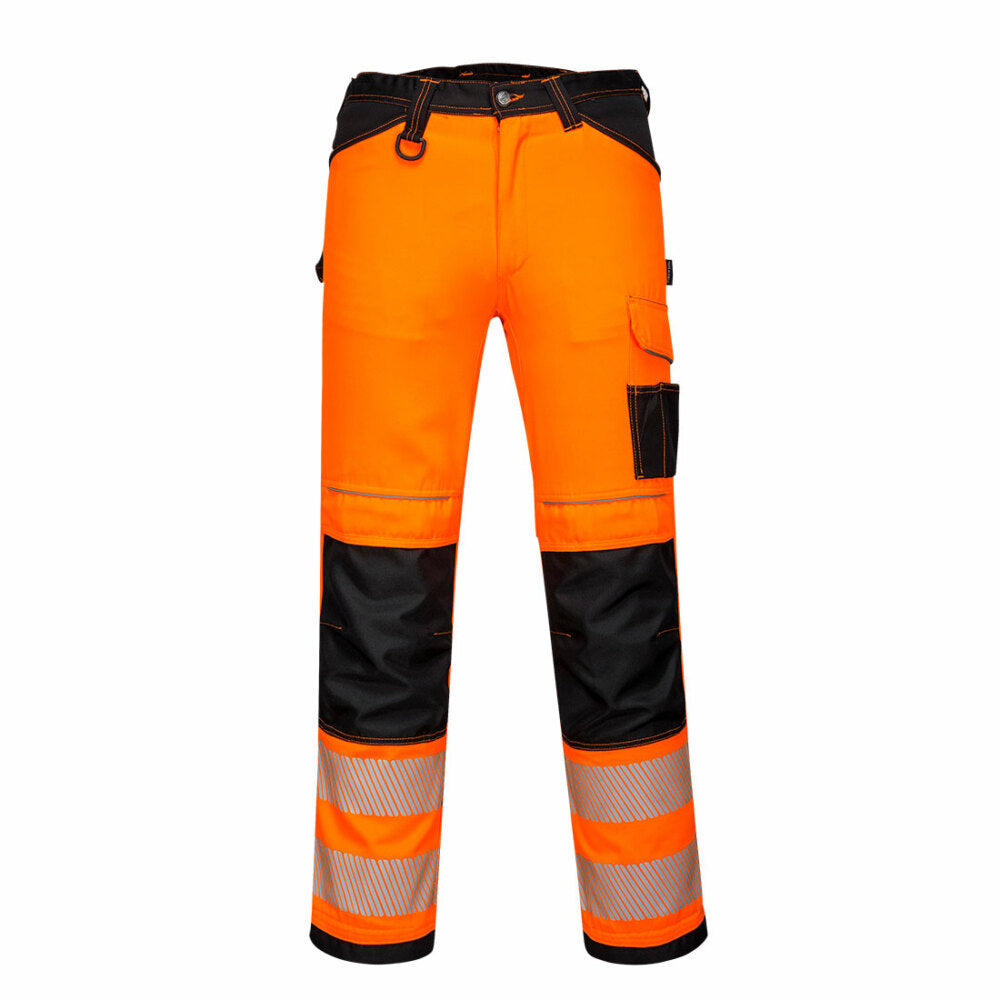 Portwest  - PW3 Hi-Vis Work Trouser - Orange/Black