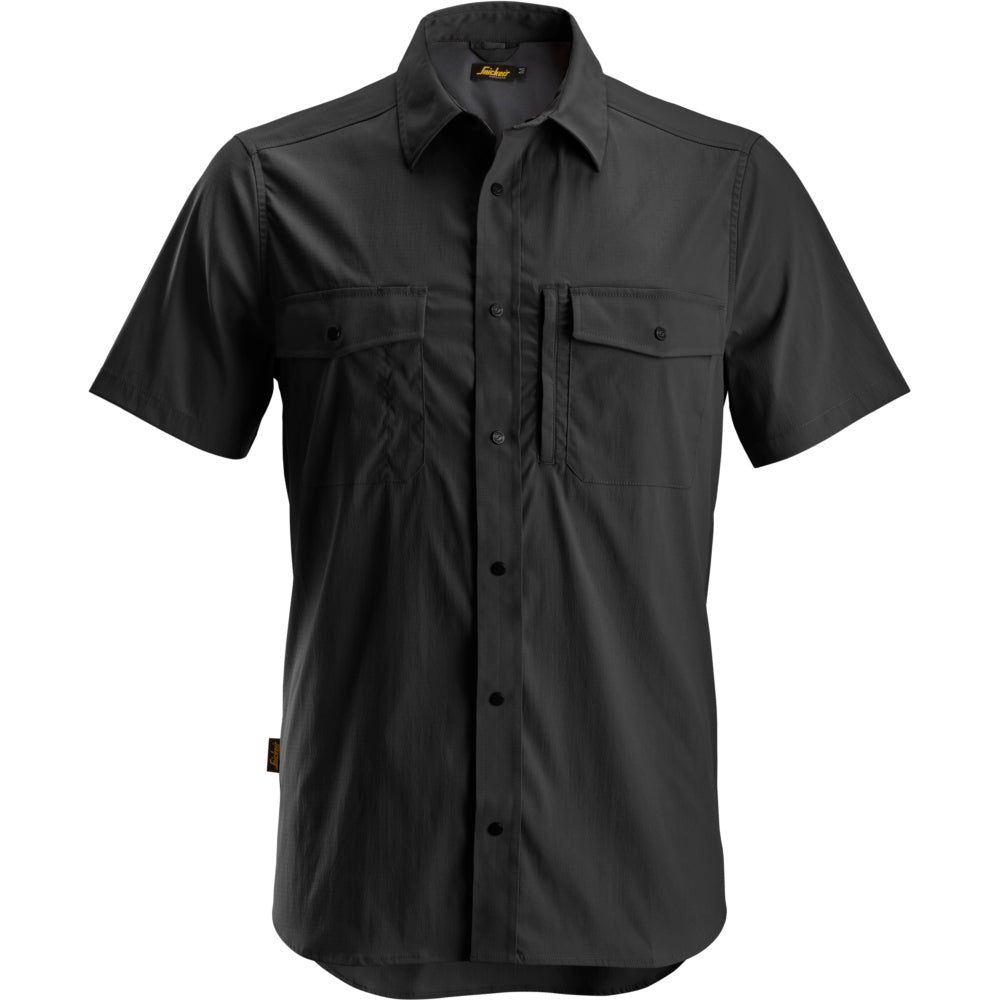 Snickers - LiteWork, Wicking Short Sleeve Shirt - Black