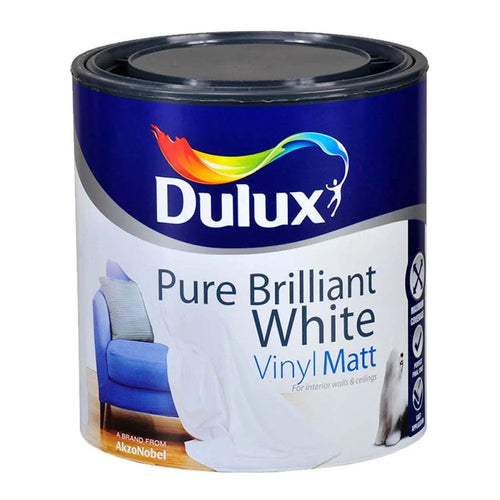 Dulux Vinyl Matt Pure Brilliant White 1L