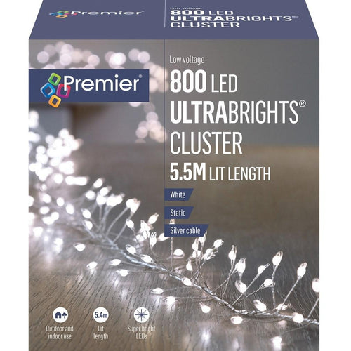 Premier - 800 Low Voltage LED Ultrabrights Cluster - White