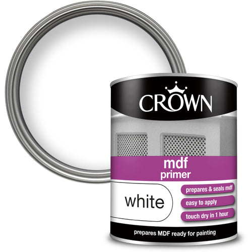 Crown MDF Primer Brilliant White 750ml