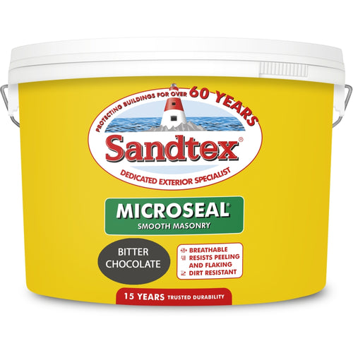 Sandtex Microseal Smooth Masonry Bitter Chocolate 10L