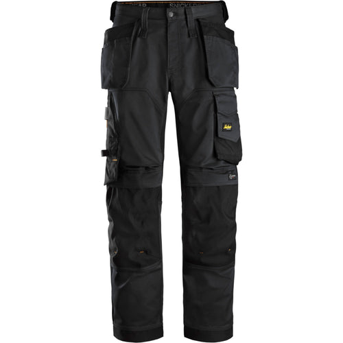 Snickers - AllroundWork, Stretch Loose fit Work Trousers Holster Pockets - Black\\Black