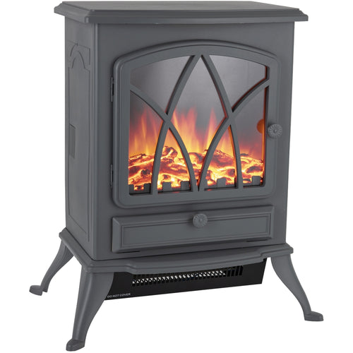 Warmlite - Sterling Electric Fire Stove Grey - 2kw