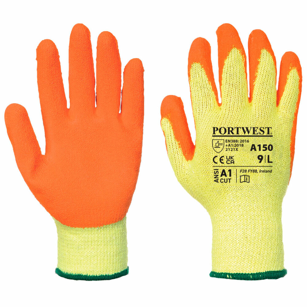 Portwest - Classic Grip Glove - Latex - Orange