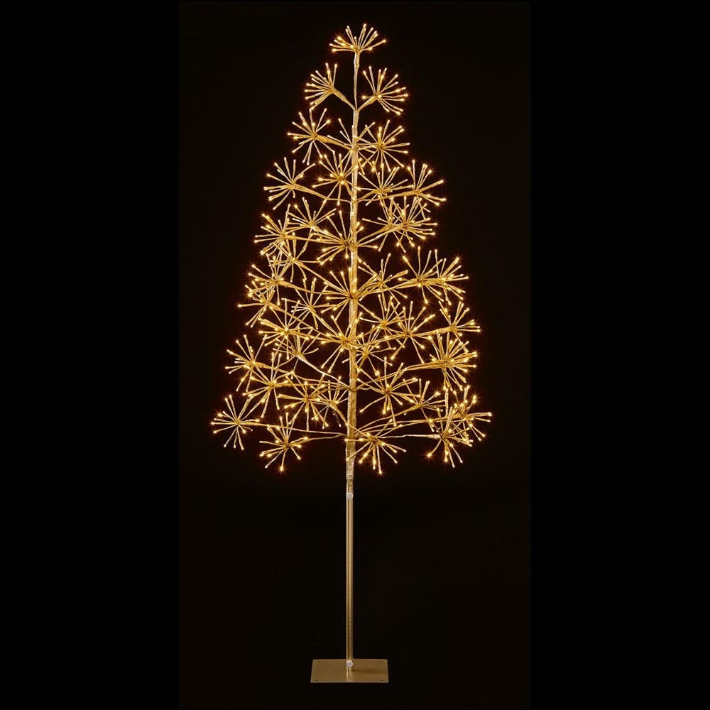 Premier Decorations - LED Gold Sparkle Tree - 6ft