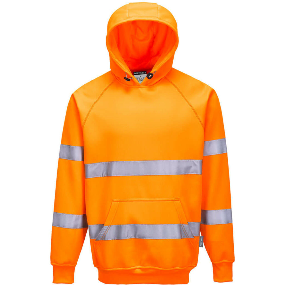 Portwest  - Hi-Vis Hooded Sweatshirt - Orange