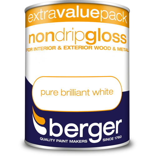 Berger Non Drip Gloss Brilliant White 1.25L