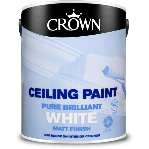 Crown Ceiling Paint Brilliant White 2.5L