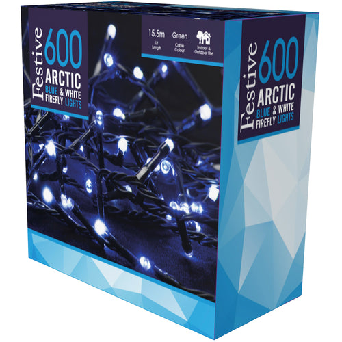 600 Artic Blue & White Firefly Lights
