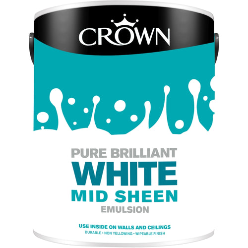 Crown Medium Sheen Brilliant White 5L
