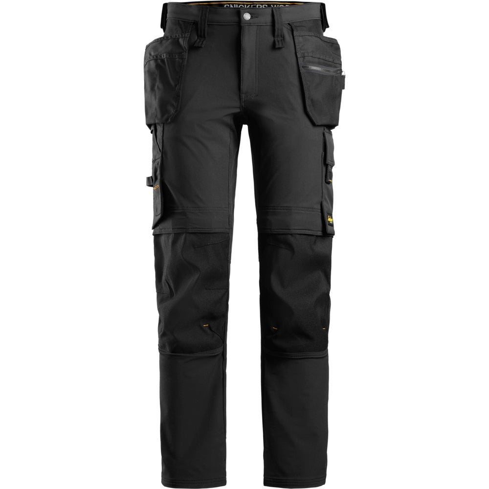Snickers - AllroundWork, Full Stretch Trousers Holster Pockets - Black\\Black