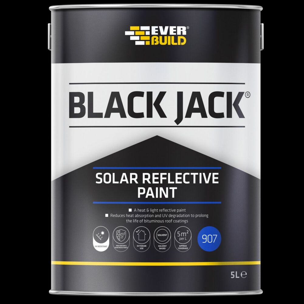 Everbuild Black Jack 907 Solar Reflective Paint - 5l