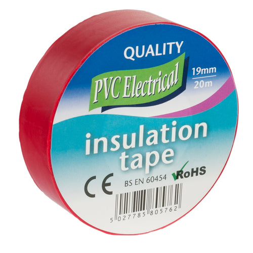 Electrical PVC Insulation Tape Red 19mm x 20m
