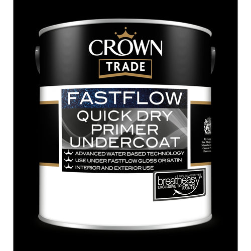 Crown Trade Fastflow Quick Dry Undercoat Base Platinum Light 2.5L