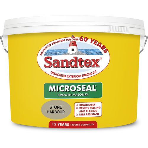 Sandtex Microseal Smooth Masonry Stone Harbour 10L