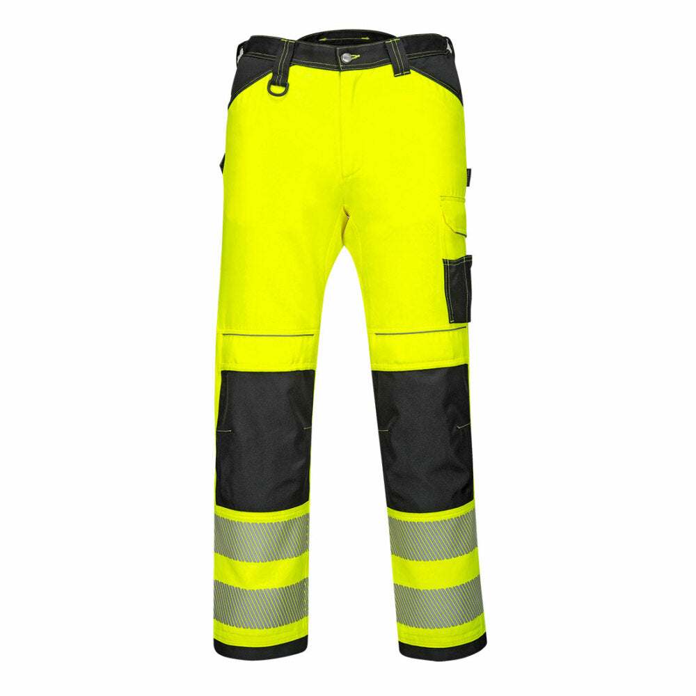 Portwest  - PW3 Hi-Vis Work Trouser - Yellow/Black