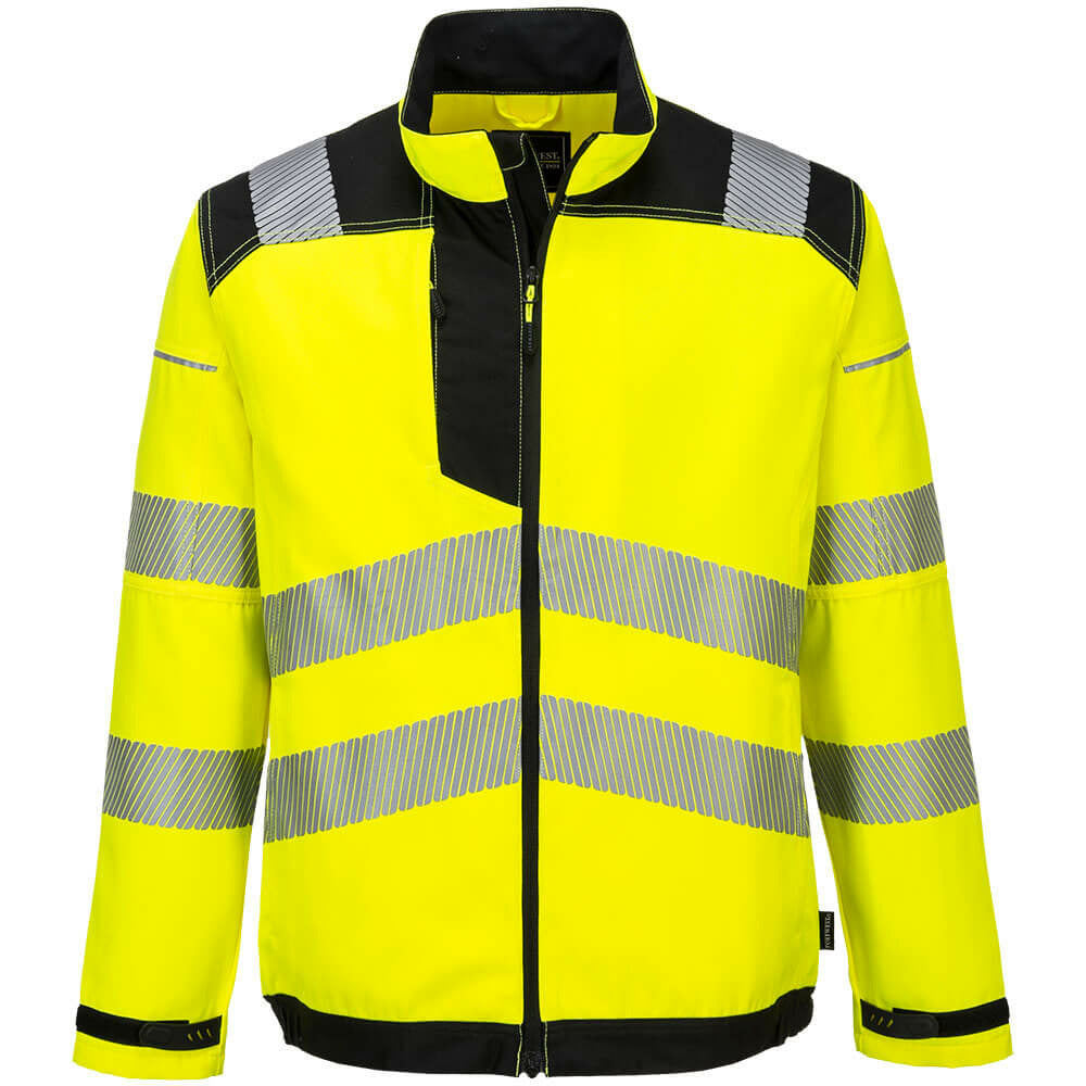 Portwest  - PW3 Hi-Vis Work Jacket - Yellow/Black