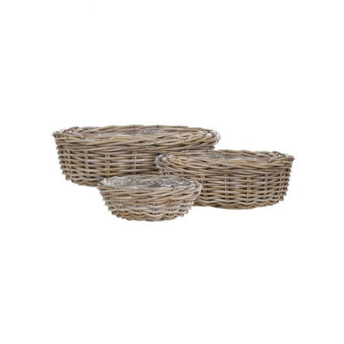 Mica Decorations - Marcia Set of 3 Round Baskets