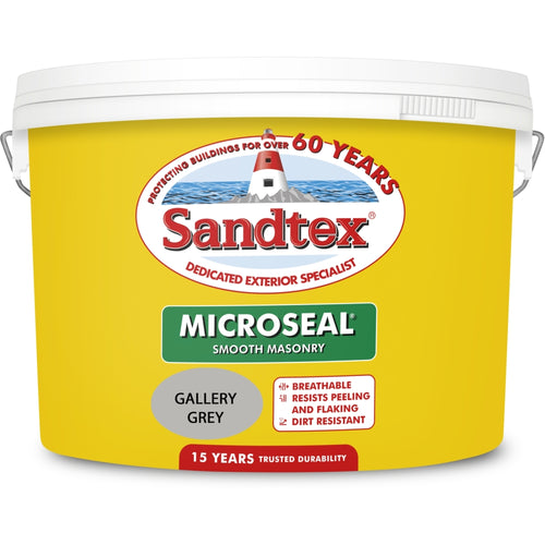 Sandtex Microseal Smooth Masonry Gall Grey 10L