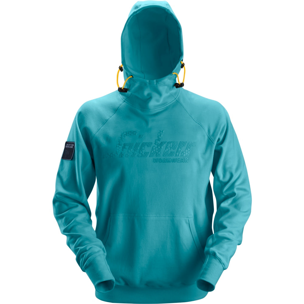 Snickers Logo Hoodie Aqua Topline Group