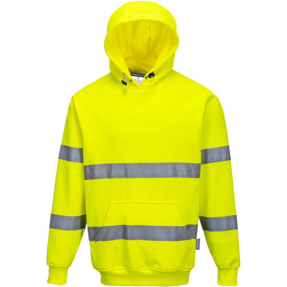 Portwest  - Hi-Vis Hooded Sweatshirt - Yellow