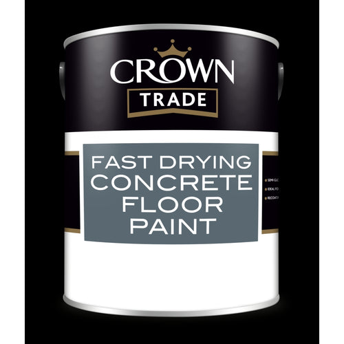 Crown Trade Fast Dry Concrete Floor Base Crystal Dark 5L