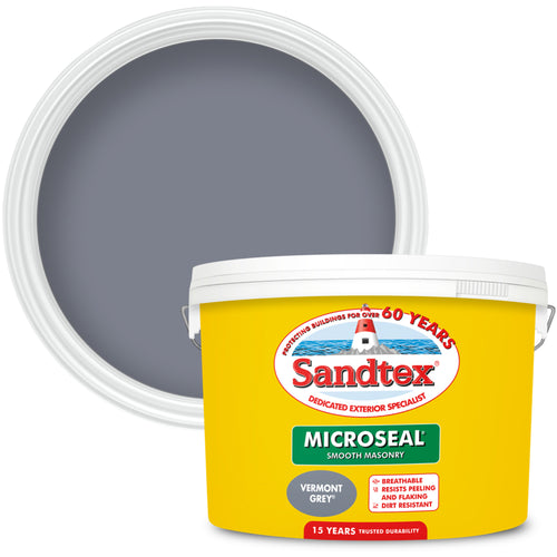 Sandtex Microseal Smooth Masonry Vermont Grey 10L