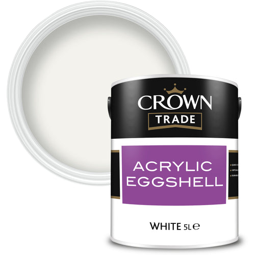 Crown Trade Acrylic Eggshell White 5L