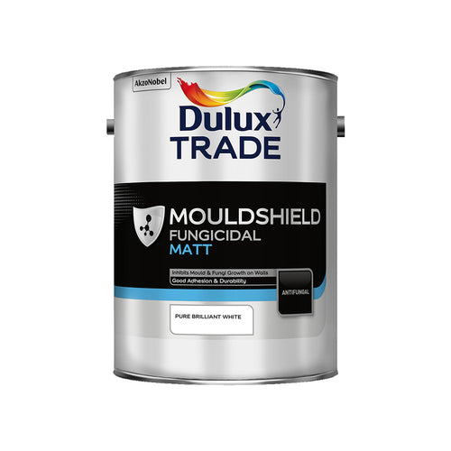 Dulux Trade Mould shield Fungicidal Matt Pure Brilliant White 5L