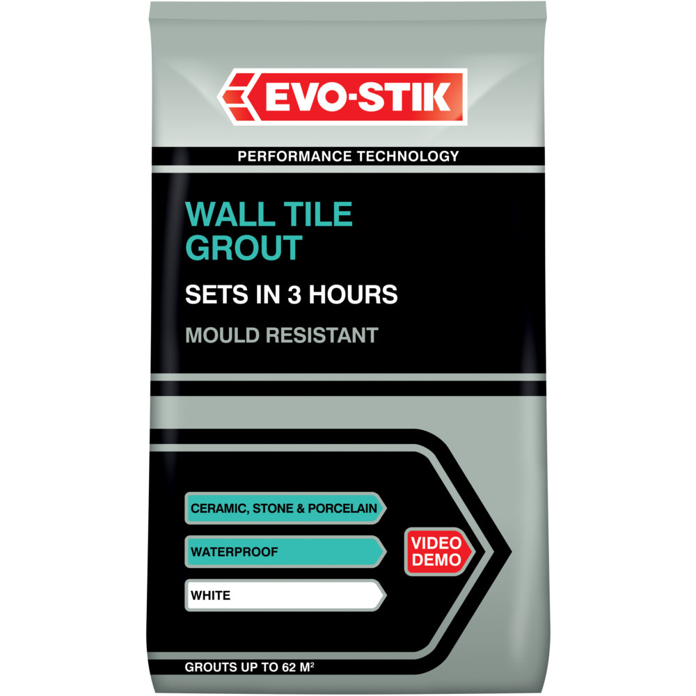 Evo Stik Tile A Wall Grout White 1.5kg