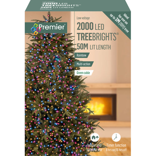 2000 LED Multi-Action Treebrights - Rainbow