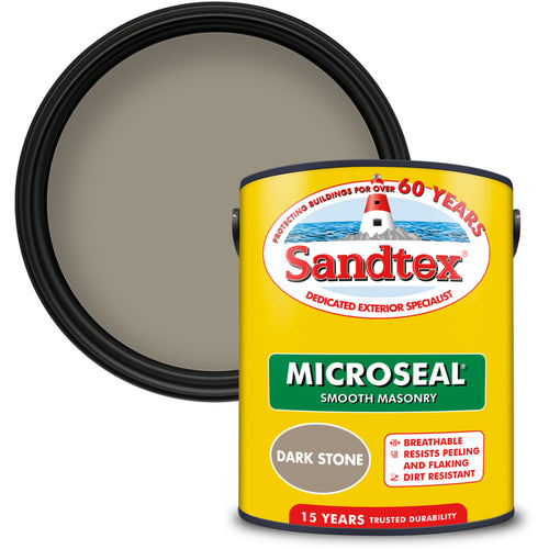 Sandtex Microseal Smooth Masonry Dark Stone 5L