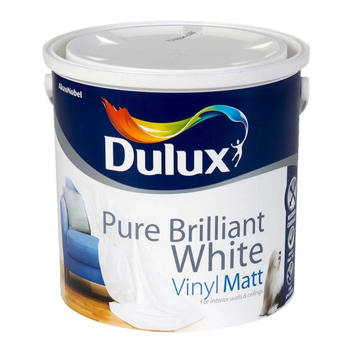 Dulux Vinyl Matt Pure Brilliant White 2.5L