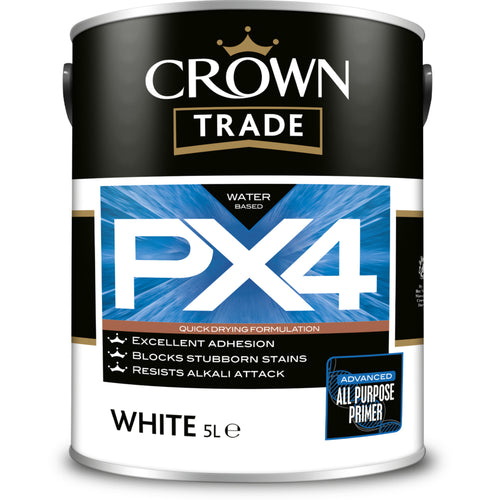 Crown Trade All Purpose Primer Px4 White 5L