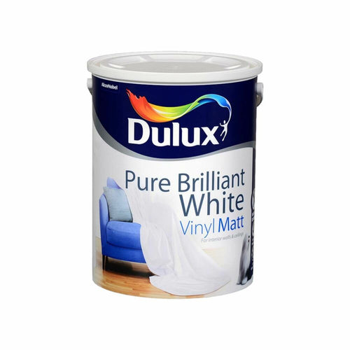 Dulux Vinyl Matt Pure Brilliant White 5L