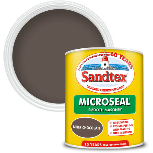 Sandtex Microseal Smooth Masonry Bitter Chocolat 1L